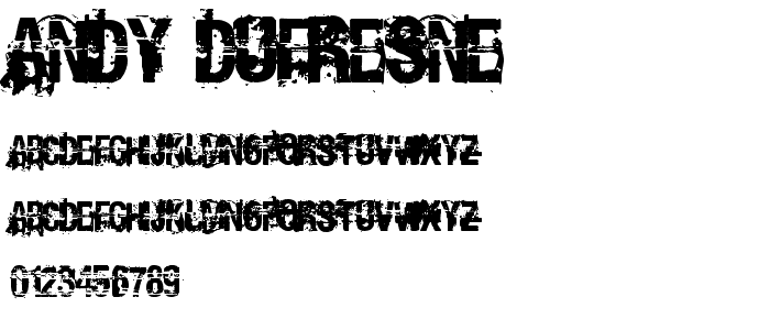 Andy Dufresne font